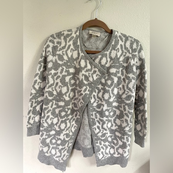LOFT | Patterned Open Front Cardigan Sweater | SP - Picture 1 of 7